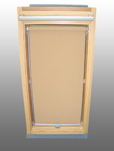 Abdunkelungsrollo Rollo für Velux DKL/DKU/RHL/RHU-EP GGU,GPU,GHU,GTU U08 beige-karamell