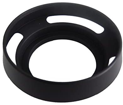 vhbw Gegenlichtblende für 46mm Objektiv | Streulichtblende, Schwarz, Metall, rund