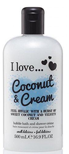 I Love Originals Coconut & Cream Bath & Shower Crème, Filled With Natural Fruit Extracts & Vitamin B5, Nourishing & Refreshing Formula to Leave Skin Feeling Silky & Soft, VeganFriendly 500ml