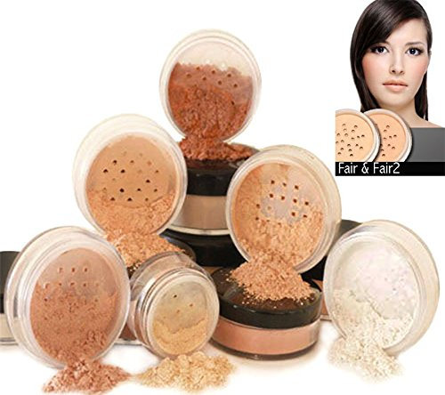 Intelligent Cosmetics® Mineralische Make-Up, Reine Natürliche Make-Up, 6-teiliges Set, 100% vegan & wurde nie bei Tieren getestet, natürlicher LSF - Fair & Fair2