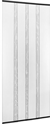 Ventanara® Insektenschutz Fliegengitter Vertikal Lamellen Türvorhang schwarz 100 x 210 cm