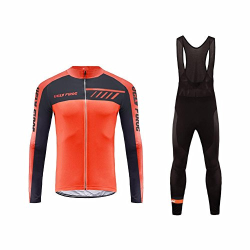 UGLY FROG 2025 Neue Frühling Jersey Thermisches Fahrradtrikot Polyester Gemütlich Langarm Shirt Herren Breathable Radfahren Fahrrad lange Hülsen Fahrrad Hemd Männer Langarm Fahrradbekleidung Radfahren