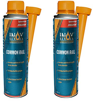INOX® Common-Rail Diesel Systemreiniger und Schutz, 2 x 250ml - Additiv für Dieselmotoren Diesel-Systemreiniger