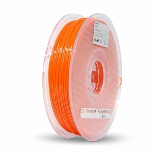 Z3D® FLEX TPU 1,75mm ORANGE 500g 3D Drucker Filament - hochwertig, flexibel & elastisch, stoßfest, abriebfest, leicht zu drucken, ideal für flexible Teile, Gummimodelle & Prototypen