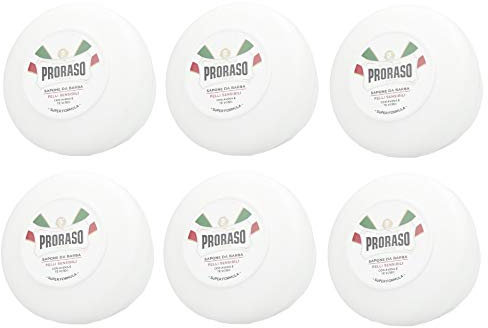 Jabón de afeitar de color blanco, 6 unidades, 150 ml