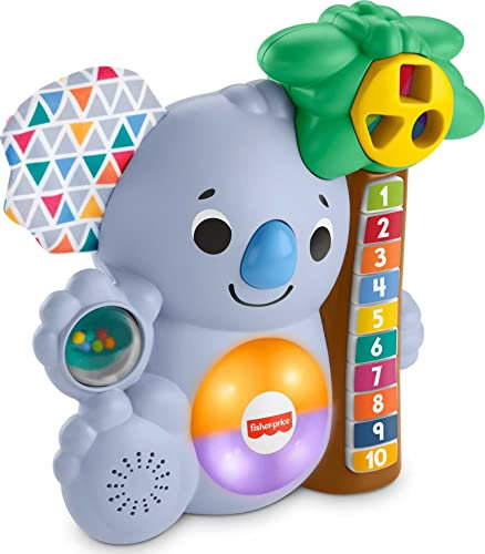 Fisher-Price GRG67 -BlinkiLinkis Koala, musikalisches Lernspielzeug für Babys und Kleinkinder, Babyspielzeug ab 9 Monaten