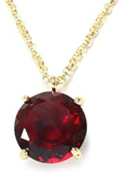 Glamuroso Collar de Granate en Oro - Collar con Colgante Rojo - Joyas Hechas a Mano para Moda, Boda, Aniversario, Cumpleaños Regalos de Piedra de Enero - Collares Hechos a Medida para Ella