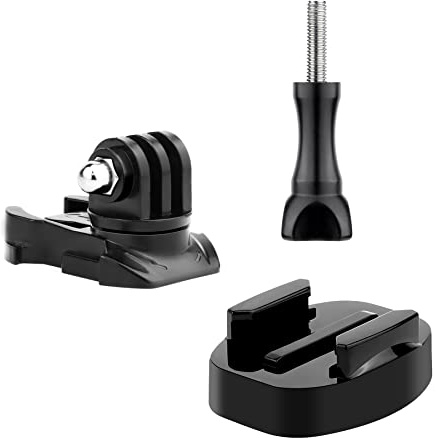 SOONSUN Quick Release Tripod Mount, Thumbscrew, 360 Degree Rotate Swivel Buckle Mount for GoPro Hero 13 12 11 10 9 8 7 6 5 4 Session 3+,3, GoPro Max, SJCAM, AKASO, DJI Osmo Action Camera