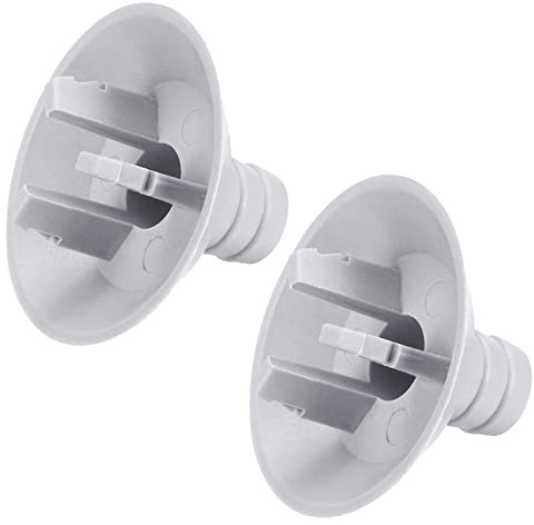 MECCANIXITY Air Conditioner Drain Hose Connector 25mm Tube Straight Fitting Replacement Part Accessories for Mini-Split Window AC, Grey Pack of 2