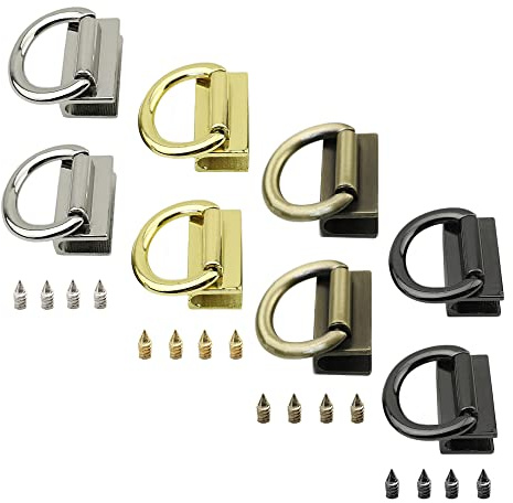 Hazrcvr Cierre de Suspensión ​Bolsa 4 Juegos Cierre de Suspensión de Bolsa de Metal Bolsa de Metal Clip Lateral Hebilla Correa Clip Monedero Hebilla de Clip Lateral para Bolso