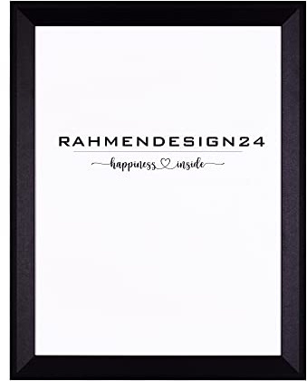 Rahmendesign24 Bilderrahmen Rio 80x120 Schwarz (matt) Fotorahmen, Wechselrahmen, Posterrahmen, Puzzlerahmen