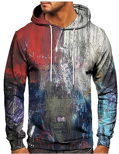 KONG JIMFAN Sweatjacke Herren Personalisierte Geschenke Herren Hoodie Schnittmuster Hoodie Herren Schwarz Pullover Herren Hoodie Herren Kapuzen Shirt Hoodie(Dark Green,6XL)