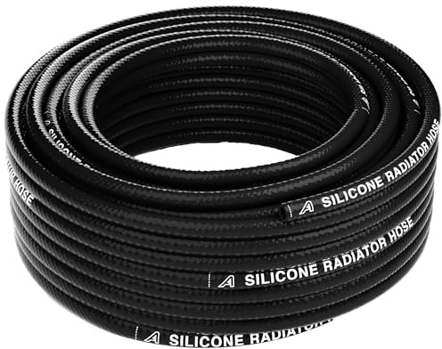 13mm ID Silicone 2 Ply Heater Radiator Hose 1 Metre Length Black