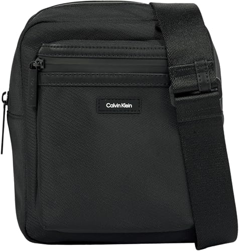 Calvin Klein Herren Umhängetasche Essential Reporter Klein, Schwarz (Ck Black), Einheitsgröße