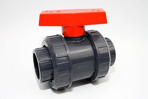 Profi Kugelhahn 63mm mit 2 x Klebemuffe aus PVC - U 10 bar DIN 8063