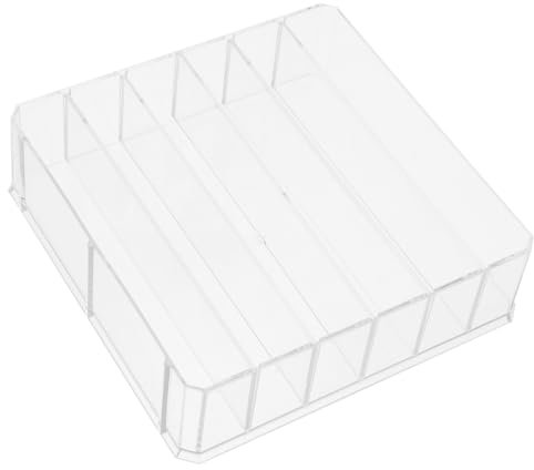 FUNOMOCYA Caja De Almacenamiento De Acrílica Transparente Múltiples Compartimentos Extraíbles Grande Organizador De Dinero Para Comercio y Oficina