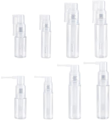 WEBEEDY 4 Sizes Glitter Duster Sprayer Clear Spray Bottle Reusable Detachable Spray Bottle Multi-Purpose Empty Spray Bottle for DIY Glitter Crafts Body Care Accessories(25ML,35ML,50ML,60ML)