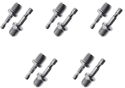 Convenient 2X 1/4 Hexagon Connecting Rod Adapter Drill Chuck M14 Stainless Steel Drilling Accessories Polishing Disc 1/4 Connecting Rod Adapter Drill Chuck M14 2X Stainless Steel