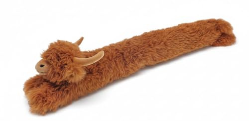Highland Cow Door Zugluftstopper Türstopper Shaggy Rot/Braun Mantel