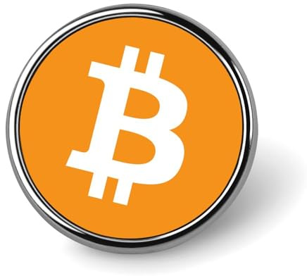 Bitcoin-Brosche, rund, trendig, witzig, Revers, Brosche, Krawattennadel, Abzeichen, Zubehör für Männer und Frauen