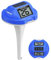 PoolPrime Thermomètre de piscine à double écran, facile à lire, flottant, avec affichage numérique, étanchéité IPX7, pour jacuzzis, tubes froids et piscines, bleu foncé