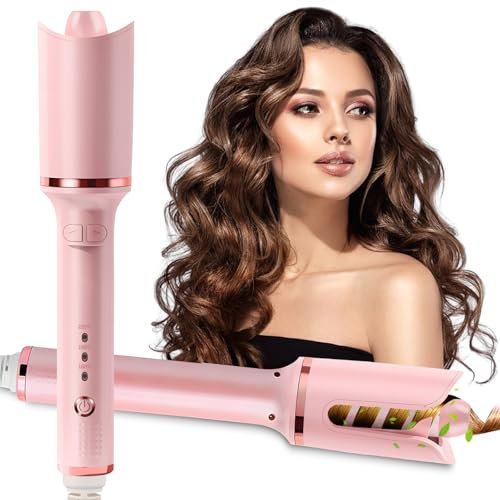 Anluomania Ferro Arricciacapelli 28mm, Arricciacapelli Automatico, Arricciacapelli Professionale, Rivestimento in Ceramica, 3 temperature, Anti-Bruciore, per Varietà di Acconciature Ricci