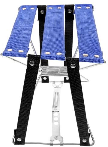 WESIEVYA Tragbarer Klapphocker Aus Robustem Metall Mit Stoffbezug Kompakter Campingstuhl Für Outdoor Angeln Reisen Und Garten