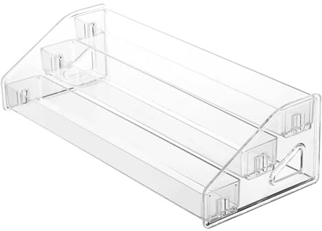 BESTYASH Organizzatore Per Palette Ombretti Organizzatore Per Vanità in Acrilico Profumi e Smalti Per Mobiletto Design Scomparti Trasparente