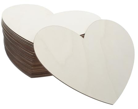 DOITOOL 30piezas Rebanadas De Madera Sin Terminar Recortes De Madera Forma De Corazón Para Manualidades Decoración De San Valentín De Para Diy