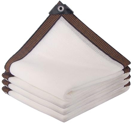 Red De Sombra 50% Tasa De Sombreado Vela De Sombra Blanco Paño De Sombra Con Ojales 1x2m 2x3.0m 3x4m 4x5m 5x6m 6x7m 7x8m 8x9m 9x10m Malla Sombreo Para Flores Plantas Invernadero Patio(1.5x5m)