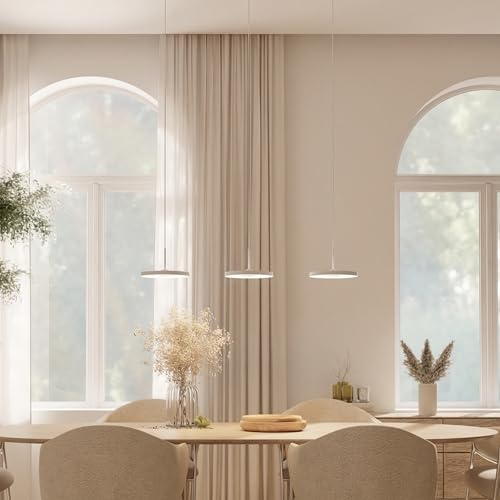 Dimmbare Pendelleuchte 'Evanos', LED Deckenleuchte, moderne Hängelampe Esstisch Wohnzimmer Smart Home