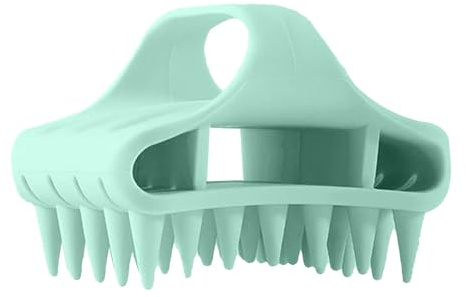 Brosse à Shampoing en Silicone, Idéale Pour Un Nettoyage Et Massage Relaxant Doux, Brosse Massante Portable Shampooing Silicone Humide et Sec Types de Cheveux Voyage Douche