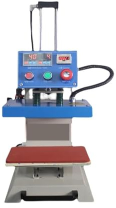 JOJIDE Presse a Chaud, Imprimante d'étiquettes à Double Position, Presse à Chaud, Transfert par Sublimation, T-Shirt, Chaussettes de Poche, imprimante Continue 1000W(100x100mm Single)