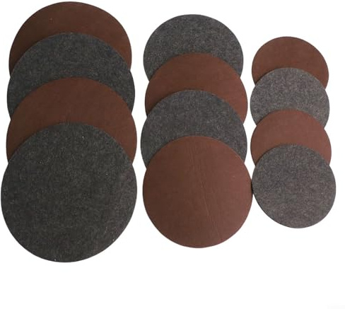 SMZhomeone Sottobicchiere circolare in feltro double face, per vasi con design reversibile per proteggere pavimenti e superfici da sporco, graffi e troppopieno d'acqua