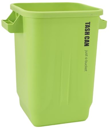 SUNGOOYUE Bote de Basura de Cocina, Contenedor de Compost de Basura, Papelera para el Hogar de Gran Capacidad, para el Hogar, Cocina, Oficina, Garaje (Blanco, Verde y Negro) (GREEN)