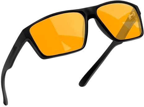 Joopin Lunettes Anti-Lumière Bleue Gaming Unisexe Carrées | Verres Anti-Éblouissement, Anti-Fatigue, Améliore Le Sommeil, Monture Rectangulaire Légère pour Ecran Bureau Ordinateur