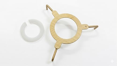 Gold Lampshade Spider Fitting for Duplex Shades – Pendant Light Adapter – Premium Gold Finish – Includes Free Reducer Ring for UK/EU B22, E27 & E14 Lampholders