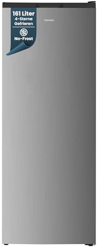homeX FSN1611E-S Gefrierschrank NoFrost Tiefkühlschrank groß 161 Liter