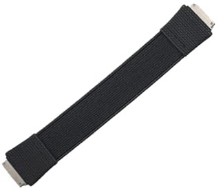 POYNMRE Nylon-FKM-Uhrenarmband, kompatibel mit Richard Miller RM67 RM67-01 RM67-02, DIY-Loop-Uhrenarmband, verschraubtes Verbindungsband(Black,FOR RM67-01_S SHORT)