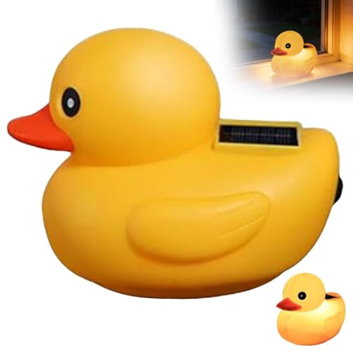 Nasliana Light up Bath Toys Duck Solar,Solars Pond Lights Hot Tub Lightes Floating Pool Toy Plastic Ducks Large Shower Lamp with 16 Color 4 Flash Led 14cm,for Swim Pools Bathroom Baths Tubs