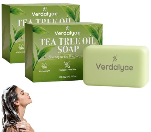 Verdalyae Savon Anti, Savon Tea Tree Anti Pied | Savon Nettoyant Pieds Naturel, Nettoyage Profond, Soulage Irritations CutanéEs Et Inconfort