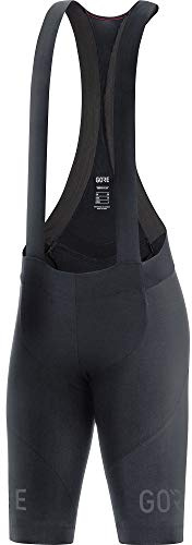 GORE WEAR Kurze Damen Rennrad Trägerhose Long Distance, Mit Sitzpolster, 34, Schwarz