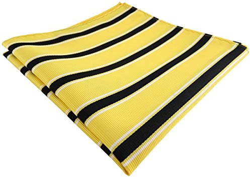 TigerTie Designer Einstecktuch in gestreift gemustert - Stecktuchgröße 30 x 30 cm