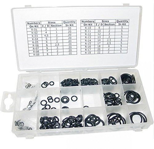 Gummi Dichtungsringe O-Ringe Sortiment 225tlg. Gummidichtungen Dichtung Set
