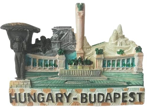 Muyu Magnet 3D Budapest, Ungarn, Kühlschrankmagnet, Souvenir, Geschenk, Kühlschrankmagnet für Zuhause und als Küchendekoration