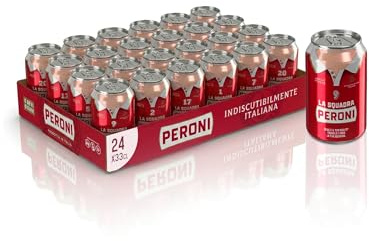 Peroni Birra, Edizione Limitata, Cassa con 24 Birre in Lattina da 33 cl, 7.92 L, Birra Lager con Malto 100% Italiano dal Gusto Moderatamente Amaro, Gradazione Alcolica 4.7% Vol