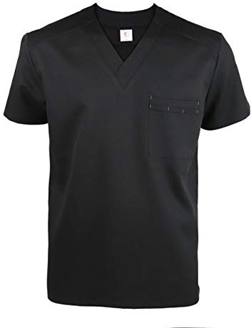 JONATHAN UNIFORM Blouse Medicale Aide Soignante Homme Élastique V Col, Blouse de Travail Poche pour Medecin Dentiste Infirmiere