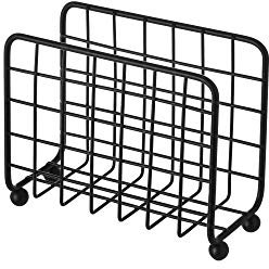 Industrieller vertikaler Serviettenhalter aus Metall, 14 x 7 x 12 cm. LOLAhome