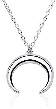 Kette Halbmond für Damen aus Sterlingsilber (Silber)