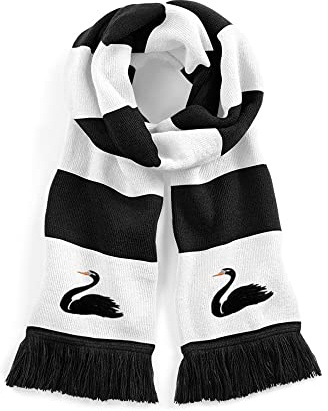 Swansea 1960s Retro Traditional Football Scarf Embroidered Logo